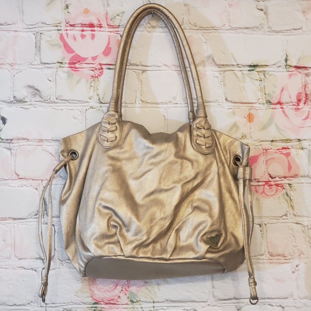 Roxy Gold hobo tote